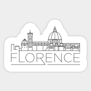 Florence Minimal Skyline Sticker